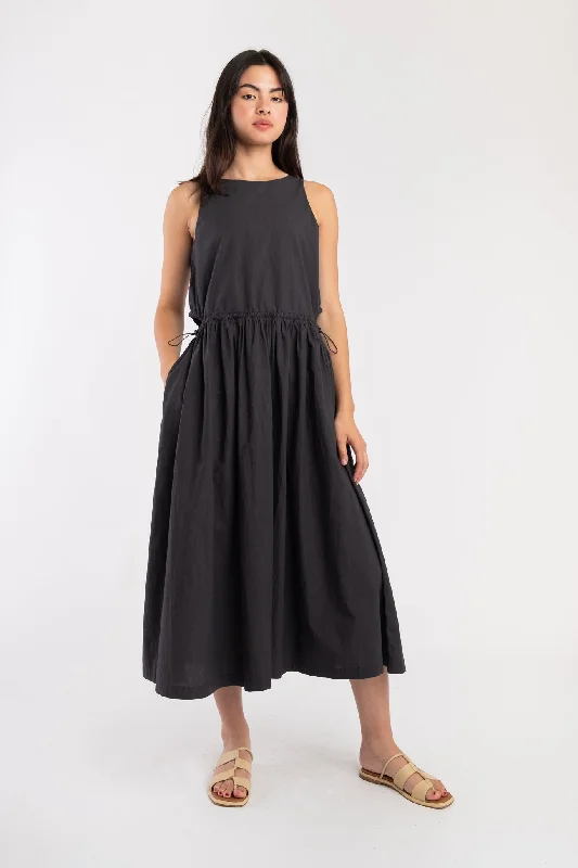 Faded Black Cinch Dress