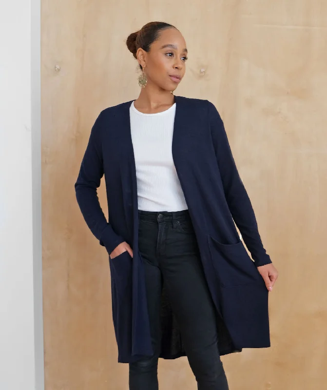 CORA cardigan in Navy