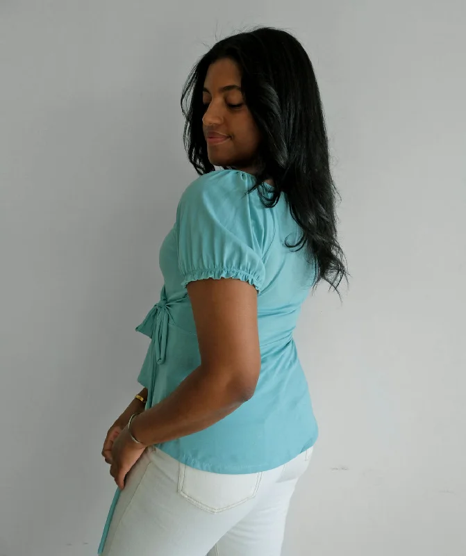 DAISY petite top in Aqua Haze