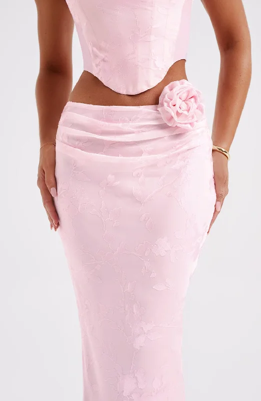 Elizabeth Maxi Skirt - Blush