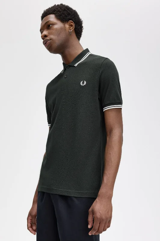 Fred Perry Polo NightGreen / Snow White