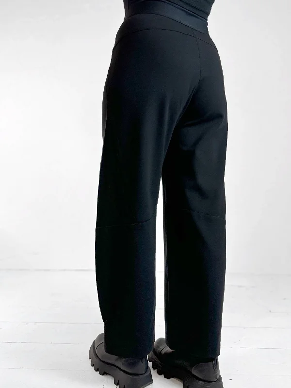 Hale 7/8 Technical Jersey Black Trousers