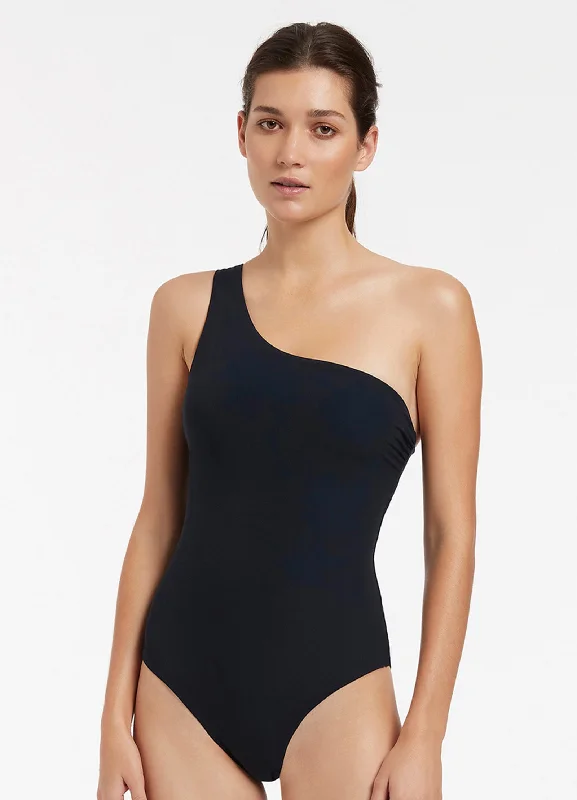 Jetset One Shoulder One Piece - Deep Navy