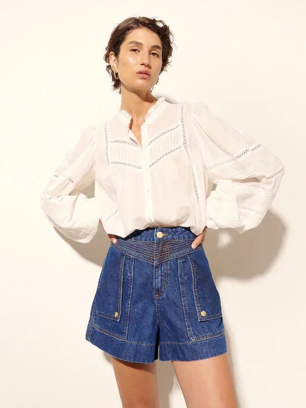 Kivari Celene Denim Short - Dark Blue