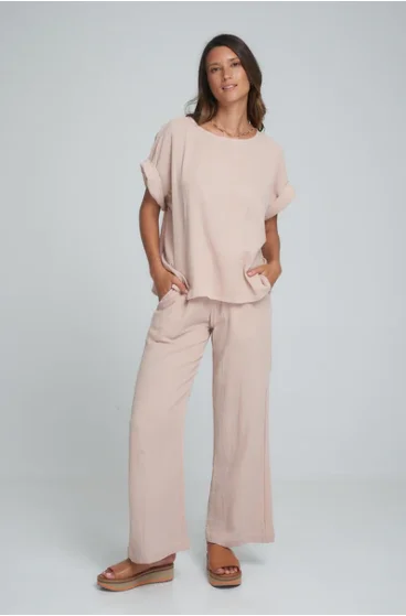 Lilya Bubble Pant - Rose Nectar