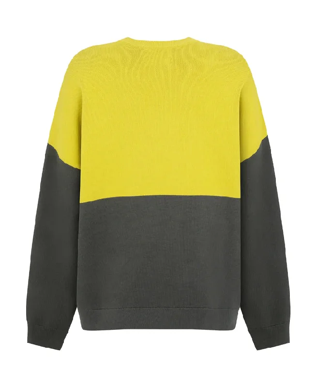 Nagnata Balanced Crew Neck - Forest/Chartreuse