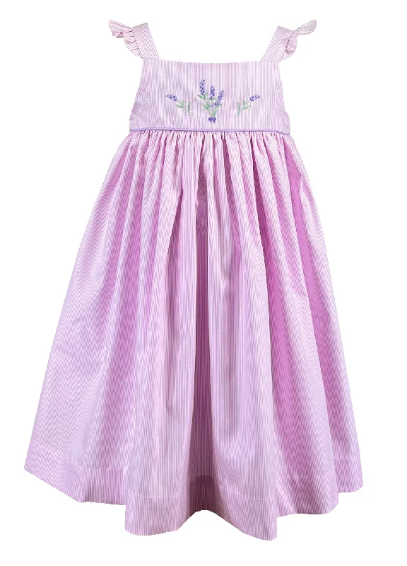 Pink Striped Lavender Isabelle Dress