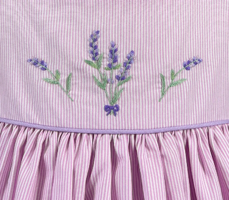 Pink Striped Lavender Isabelle Dress