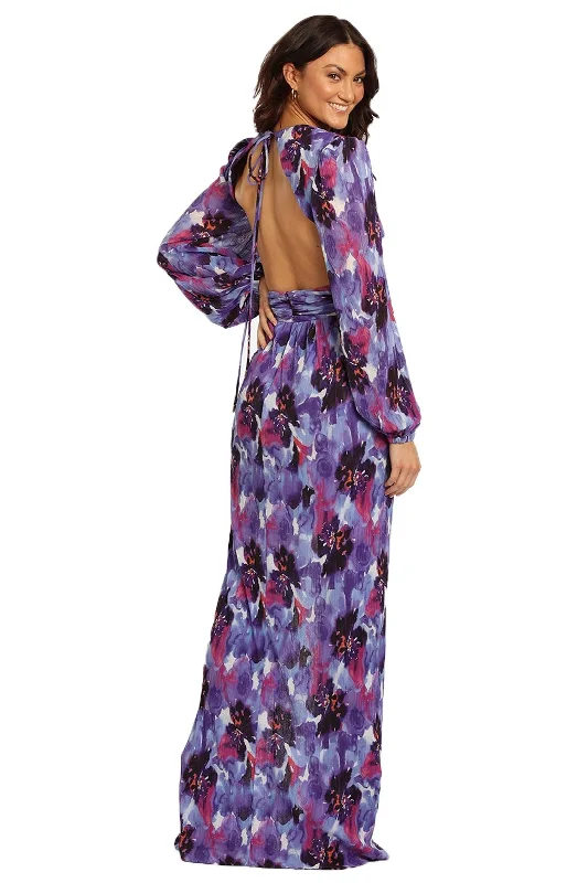 REBECCA VALLANCE Purple Rain Gown - RRP $999