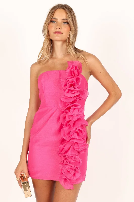 Rosa Strapless Mini Dress - Pink