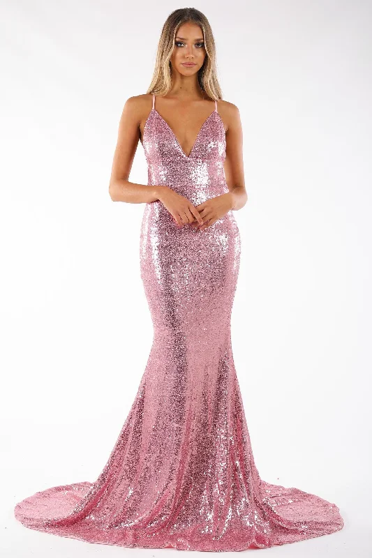 Roselle Gown - Pink Orchid