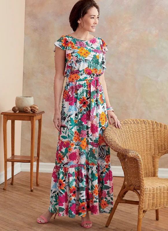 Butterick 6677 Misses' Long Dress Pattern | Easy