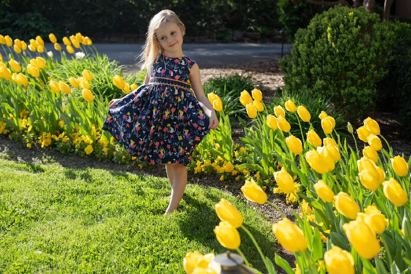 Tulips, Cats and Chicks Pinafore Dress and Shirt