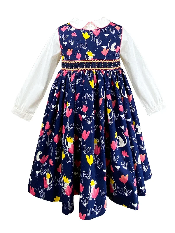 Tulips, Cats and Chicks Pinafore Dress and Shirt