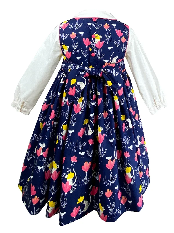 Tulips, Cats and Chicks Pinafore Dress and Shirt