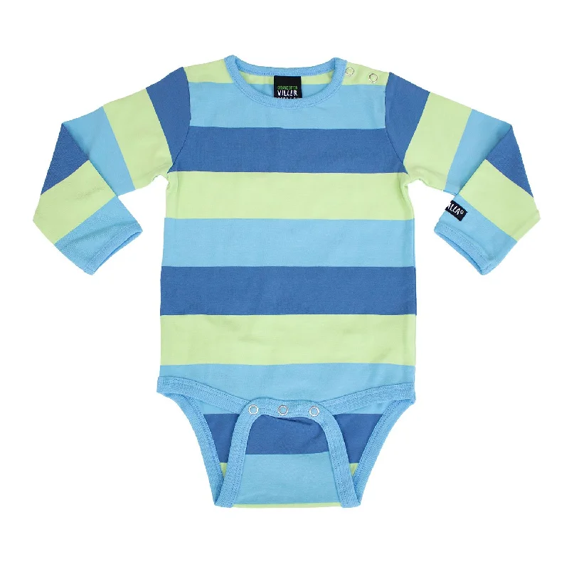 Surf Multi Stripe Long Sleeve Onesie - 1 Left Size 6-9 months