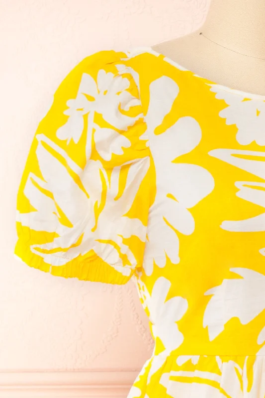 Alyx | Short Yellow Sunflower Dress