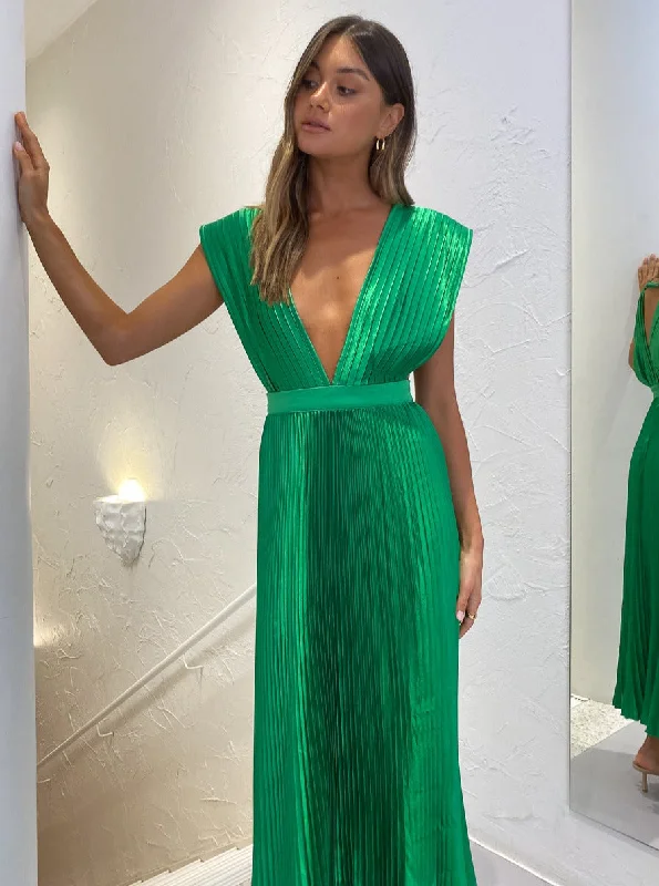 Hire L’IDEE Gala Gown in Bright Green