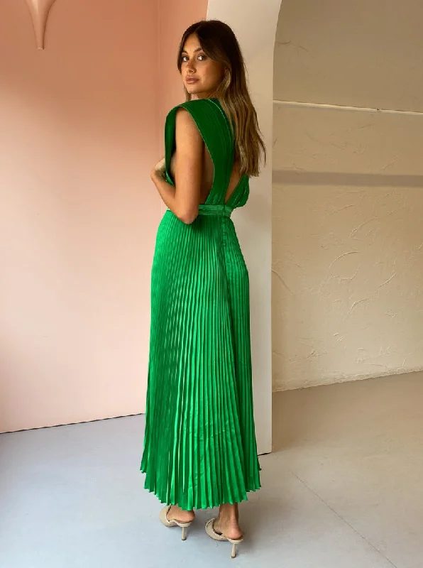 Hire L’IDEE Gala Gown in Bright Green