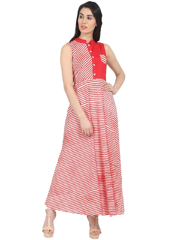 Women's Maxi Pink Dress - Nayo Clothing