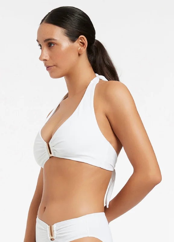 Jetset D-Dd Halter Top - White