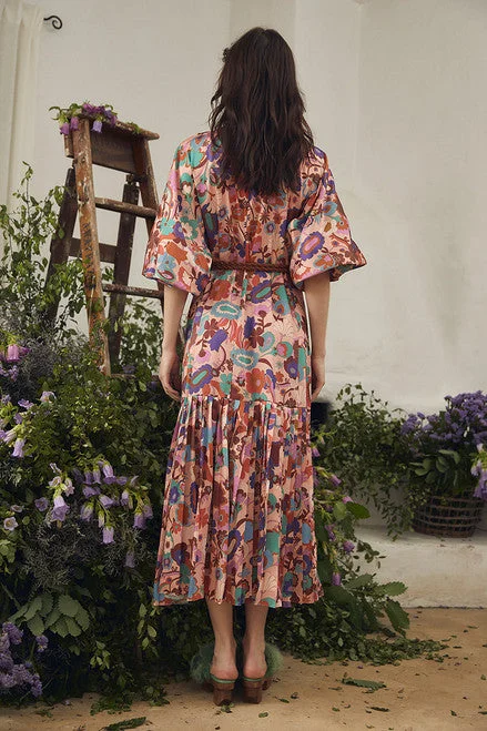 PLEATED DOLMAN DRESS | Carnaby Floral