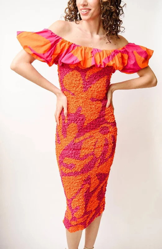 Ciana Dress In Orange Y2K unclassified dresses
